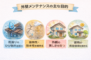 外壁メンテナンスの目的
