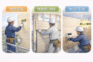 外壁リフォームの種類